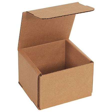 Bsc Preferred 4 x 4 x 3'' Kraft Corrugated Mailers, 50PK BUY00039464